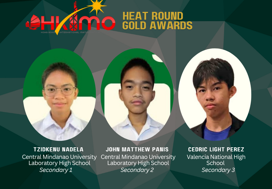 3 Bukidnon students top heat round of Hong Kong int’l math olympiad