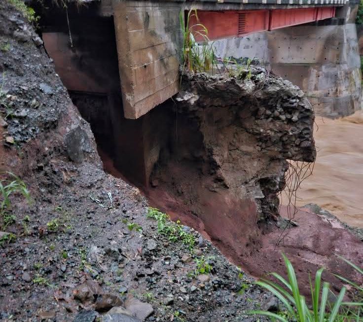 Old Atugan Bridge not passable